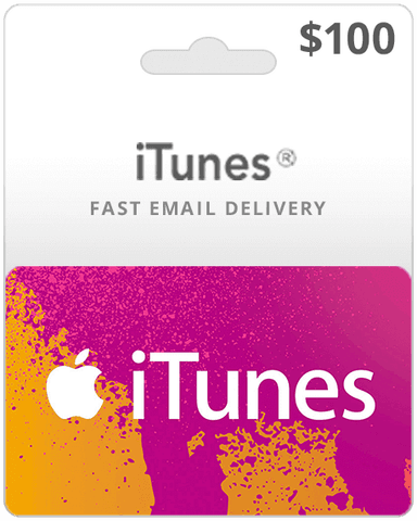 $100 iTunes Gift Card