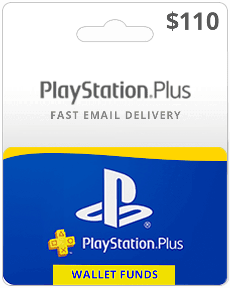 PlayStation Plus $110 Wallet Funds [Digital] 