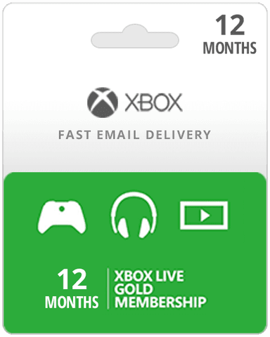 12 Month Xbox Live Membership