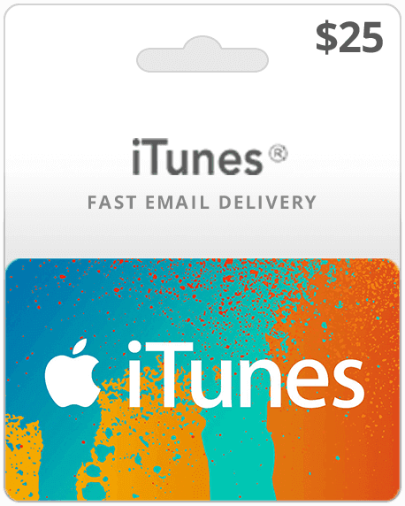 $25 iTunes Gift Card