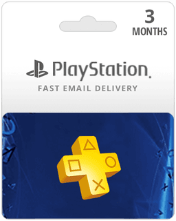 3 Month PlayStation Plus Membership Gift Card