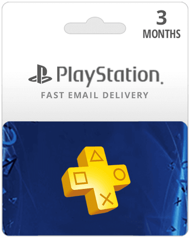 3 Month PlayStation Plus Membership Gift Card