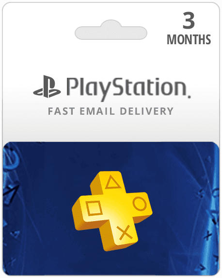 3 Month PlayStation Plus Membership Gift Card