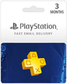 3 Month PlayStation Plus Membership Gift Card