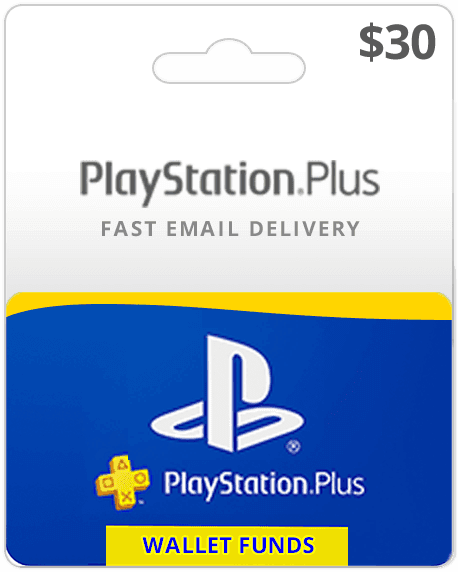 PlayStation Plus $30 Gift Card (Digital)