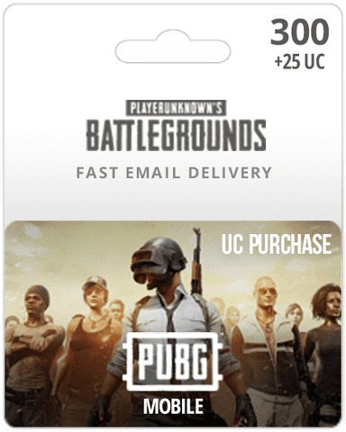 300UC PUBG Mobile Card
