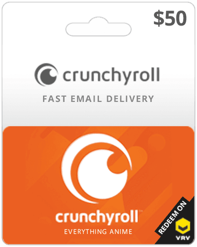 $50 Crunchyroll Gift Card (Email Delivery)