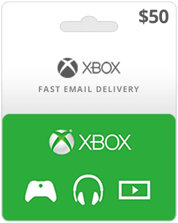 $50 XBOX Live Gift Card