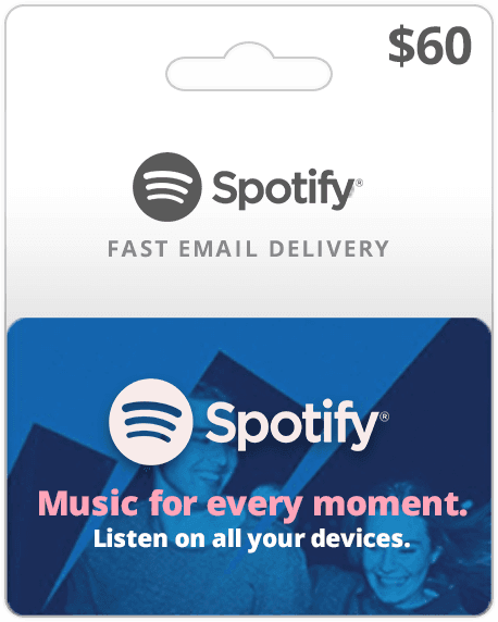 $60 USA Spotify Gift Card