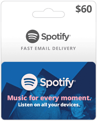 $60 USA Spotify Gift Card