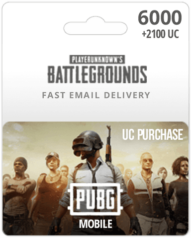 6000UC PUBG Mobile Card