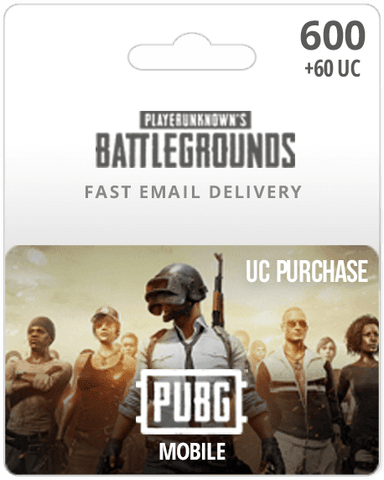 600UC PUBG Mobile Card