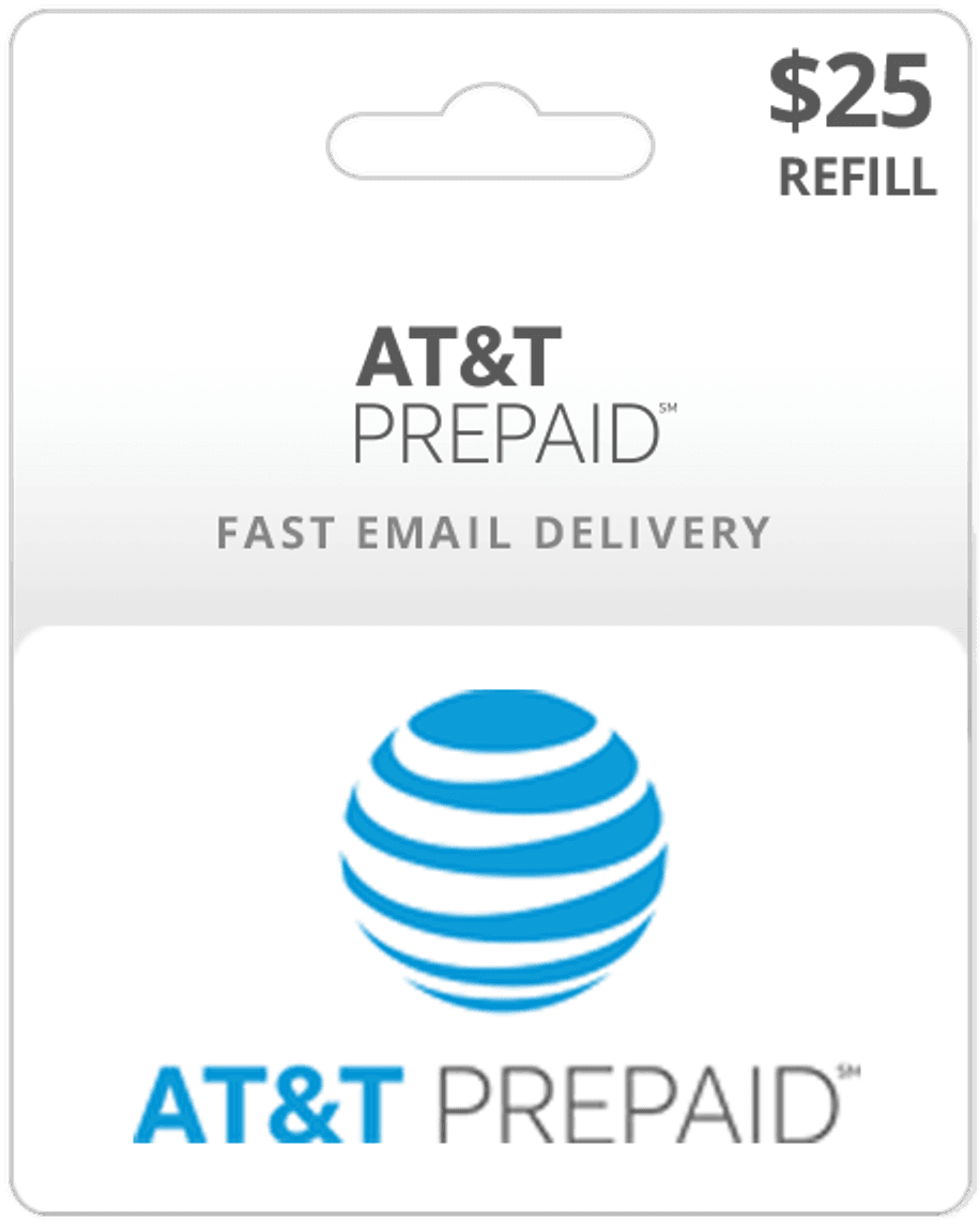 $25 AT&T Prepaid Gift Card
