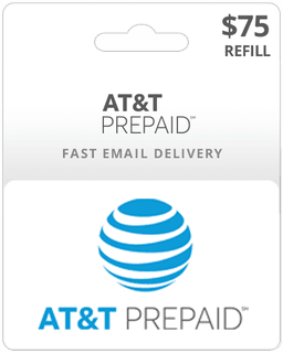$75 AT&T Prepaid Gift Card
