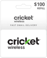 $100 Cricket Wireless Prepaid Gift Card