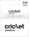 $50 Cricket Wireless Prepaid Gift Card
