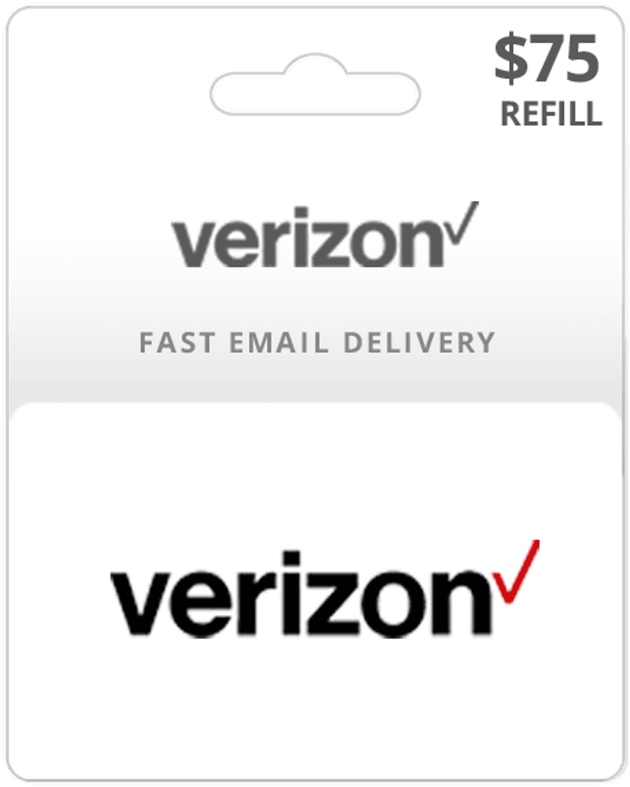 $75 Verizon Prepaid Gift Card