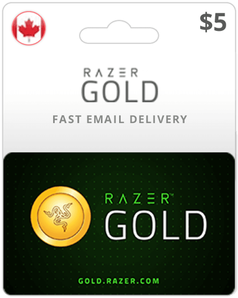 $5 Razer Gold Canada Game Card
