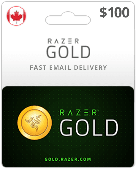 $100 Razer Gold Canada Game Card
