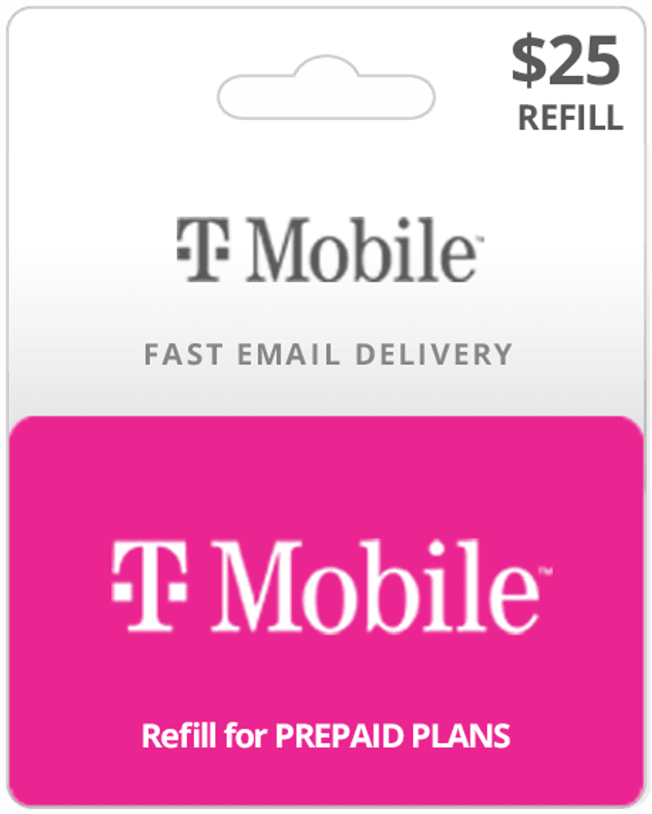 $25 T-Mobile Prepaid Gift Card