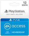 12 Month EA Access Playstation Gift Card