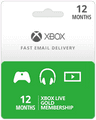 12 Month Xbox Live Membership