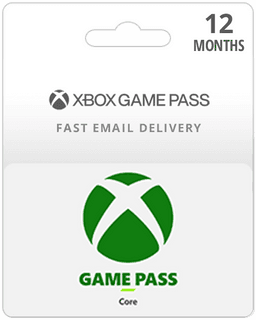 12 Month Xbox Game Pass Core Membership Card (Email Delivery)