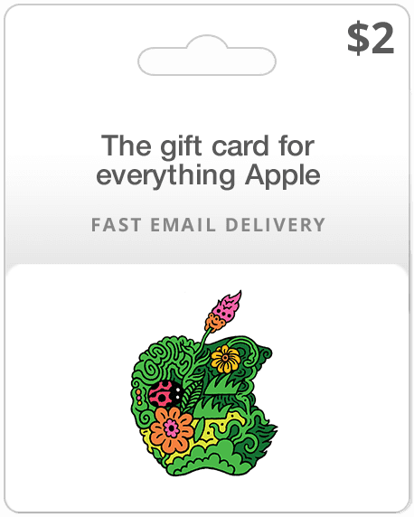 $2 Apple Gift Card