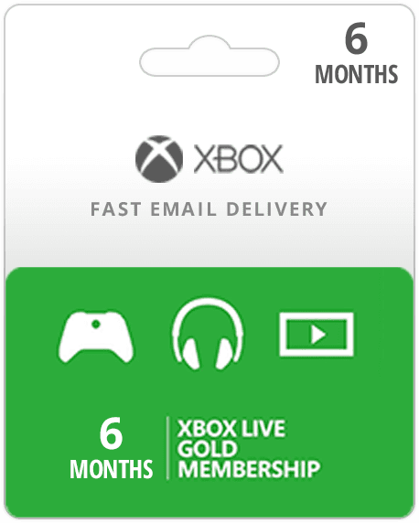 6 Month Xbox Live Membership
